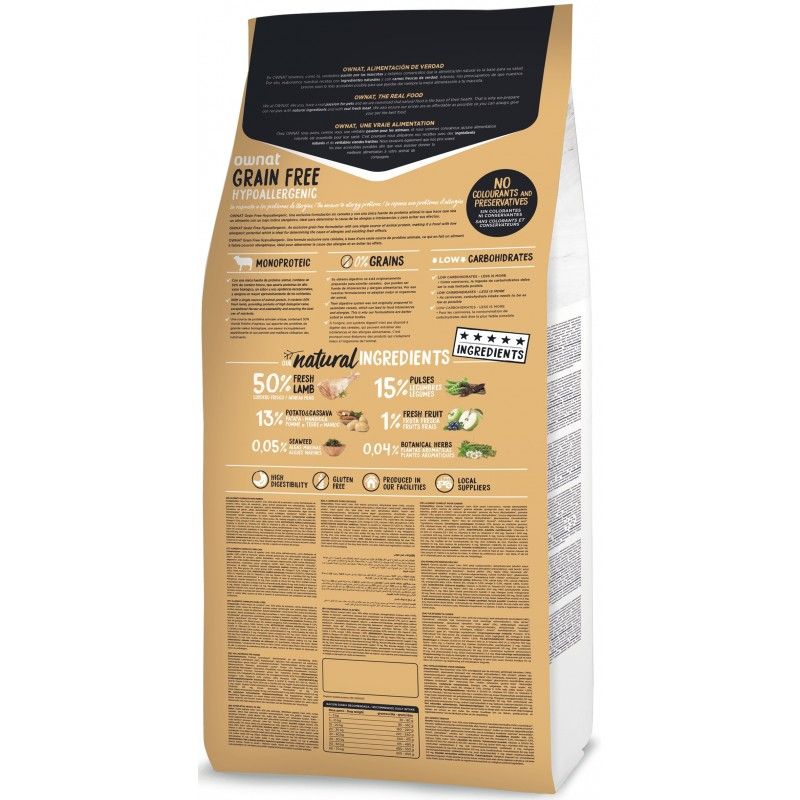 Ownat Grainfree Hypo Adult Lam 12kg