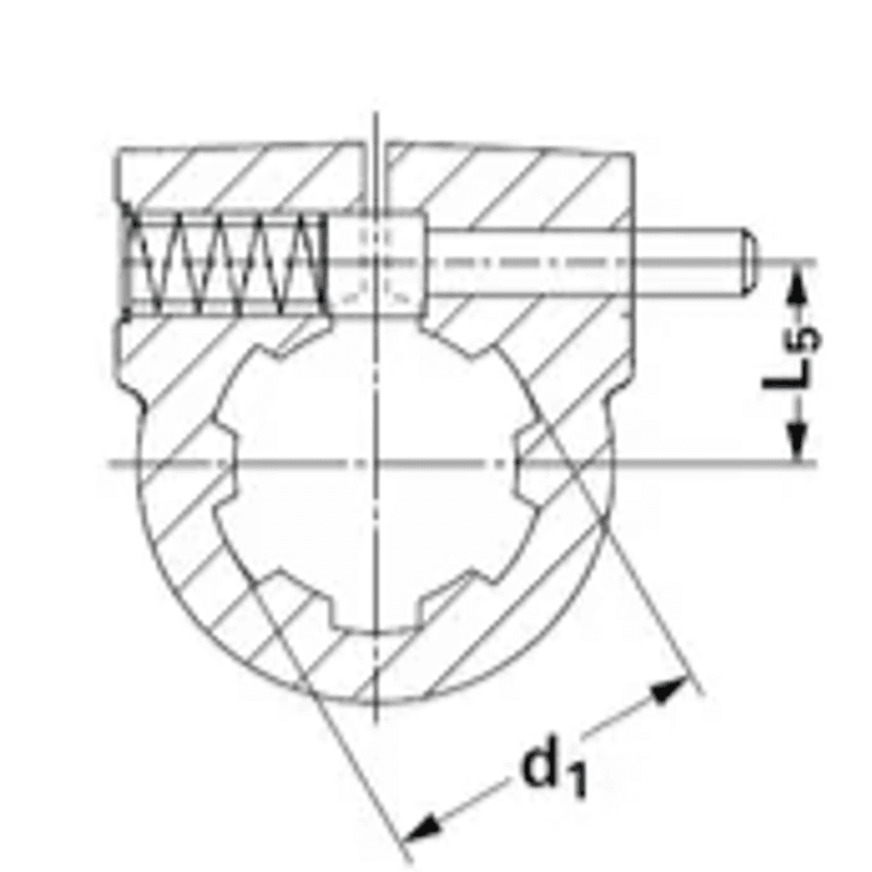 Forlenger + QR 1.3/8-1,3/8