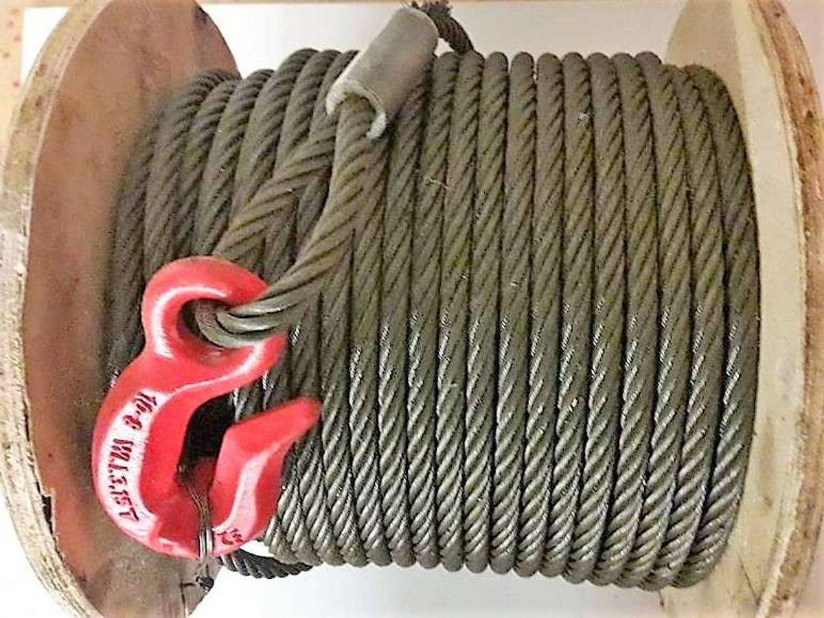 Stålvaier 10mm 50Meter m/Krok