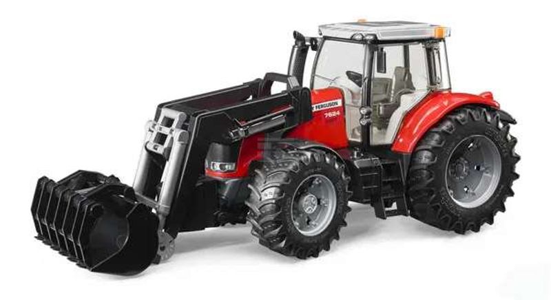 MF 7624 med frontlaster