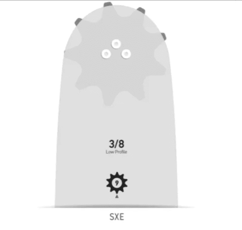 Sverd/Kjedepakke: 1x 140SXEA041 Sverd + 2x 91VXL052E Kjede
