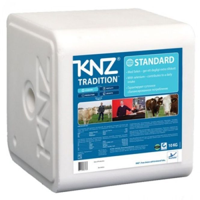 Hovedbilde KNZ 10kg Standard Slikkestein. Storfe Kyr Hester