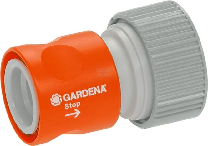 Hovedbilde GARDENA QR-kobling med vannstopp 3/4