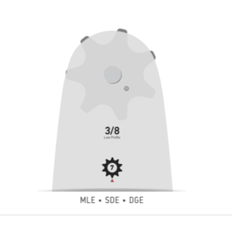 Sverd/Kjedepakke: 1x 140SDEA074 Sverd + 2x 91P050E Kjede