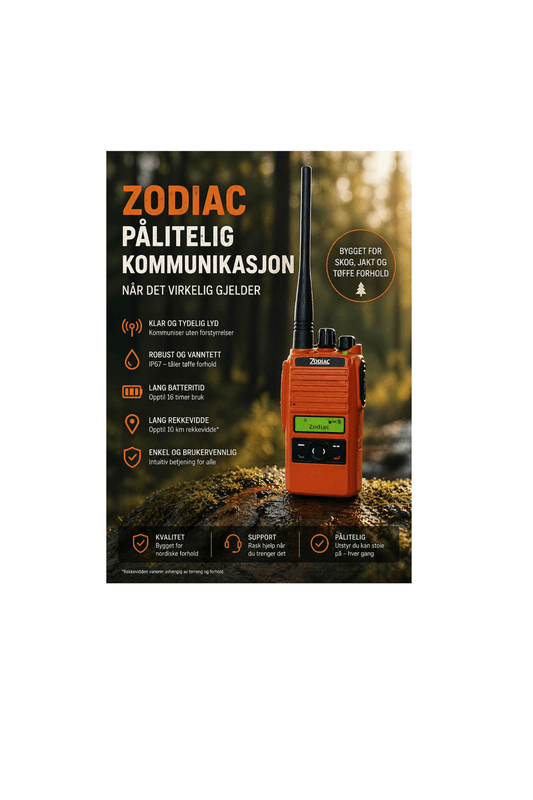 Sikrings- og jaktradio Zodiac Extreme 140