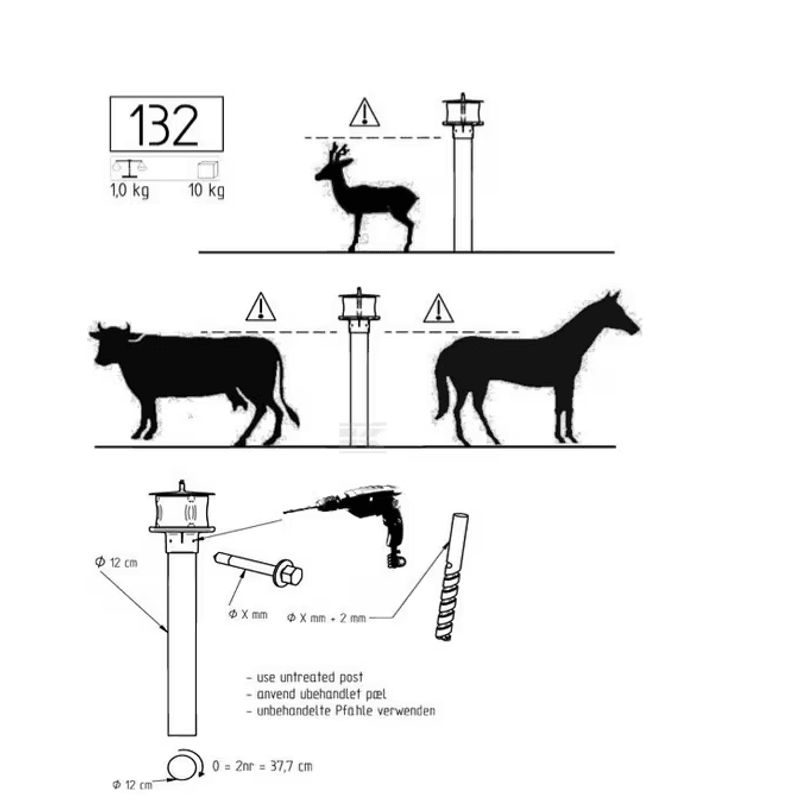 Slikkesteinshaldar med lokk (10 kg) – Utvikla for tøft norsk vêr