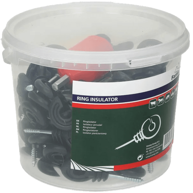 Hovedbilde Farma Ringisolator m/treskrue – 90 stk. i ...