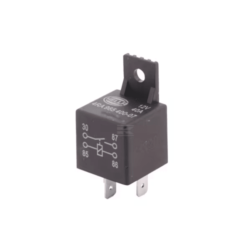 HELLA 12V 40A Arbeidsstrømsrelé (4-pins med brakett)