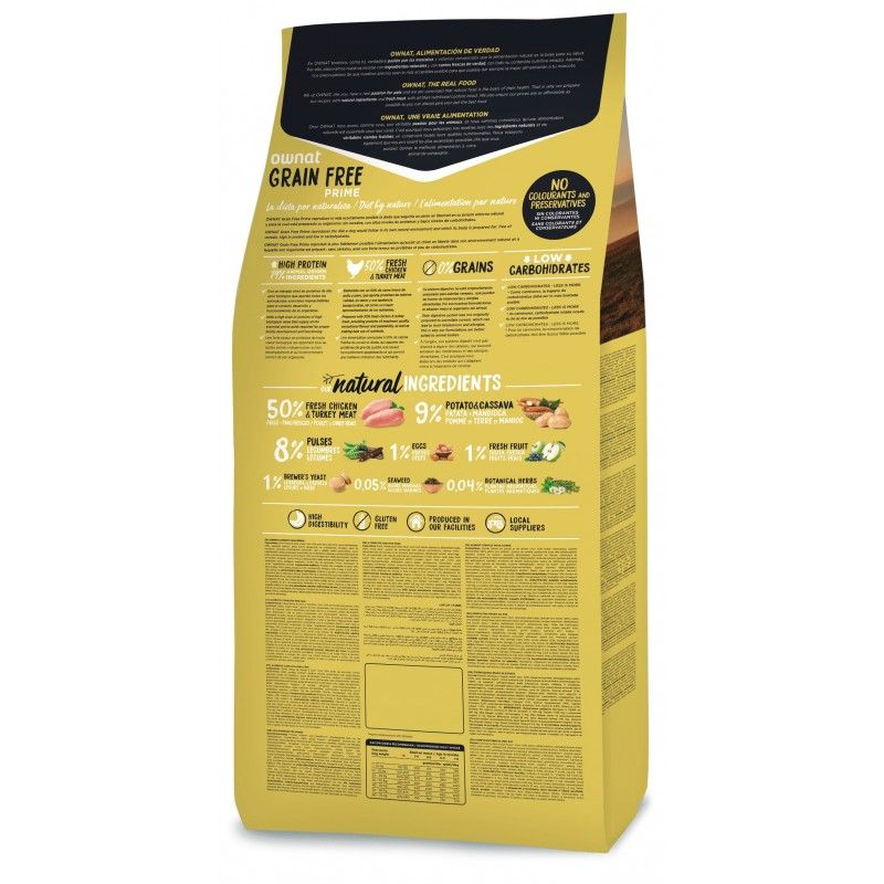 Ownat Grain Free Prime Junior Kylling og Kalkun 12Kg